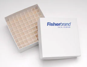 Fisher Scientific Cryo/Freezer Boxes, 5″ x 5″ x 2″, 81 Cells, 100/cs