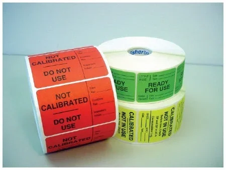 Fisher Scientific Fisherbrand Pre-Printed Label Communication Fill In CALIBRATED NOT IN USE Yellow 1.87 X 1.87 Inch – 15-945