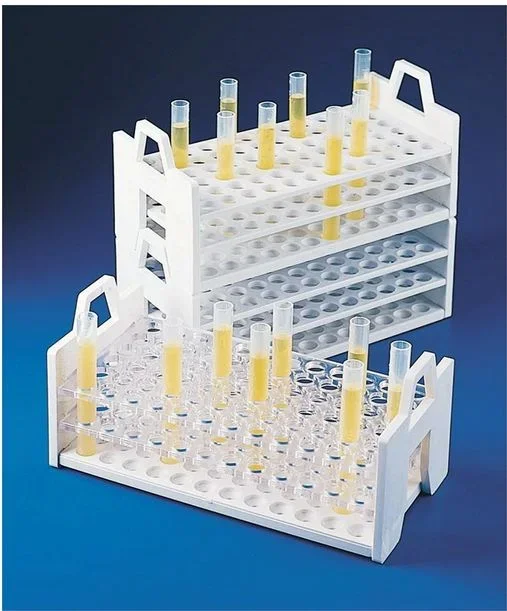 Fisher Scientific RACK, TEST TU STACKABLE W/LOCKING END PLATES WHT (4/CS) – 11391306