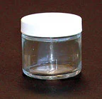 Fisherbrand Clear Straight-Sided Jars with PTFE-Faced PE-Lined Caps, 2 oz, 144/cs