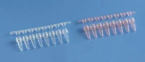 Fisherbrand PCR Tube Strips, 0.2mL, 8-Strip, Dome Caps, Blue, 250/cs