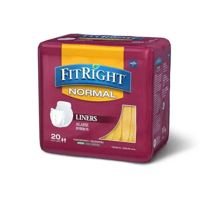 FitRight Incontinence Liners for Adults – Case of 80