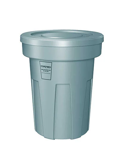 Flame Retardant Receptacle w/Lid, Blue, 45 gal – 50-3171