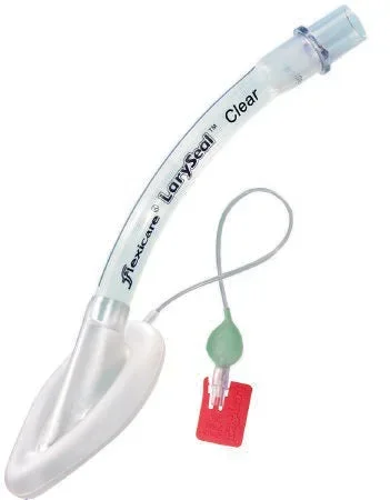 Flexicare LarySeal Clear Laryngeal Mask Adult User Size 4 Red PVC Sterile Disposable – 038-94-340U