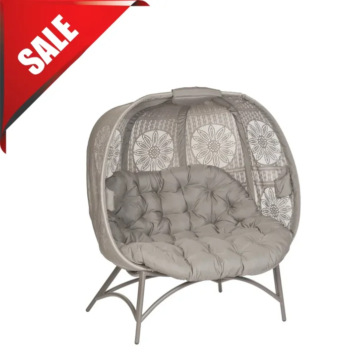 FlowerHouse Cozy Dream Catcher Pumpkin Love Seat – Indoor/Outdoor Chair
