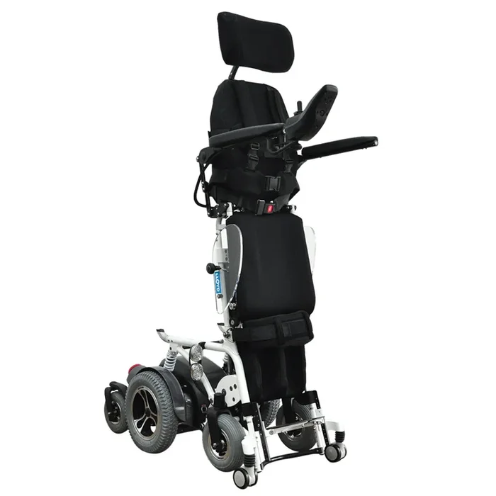 Foldawheel Draco Electric Standing Power Wheelchair with Lie Down, Stand, Sit and Recline Positions