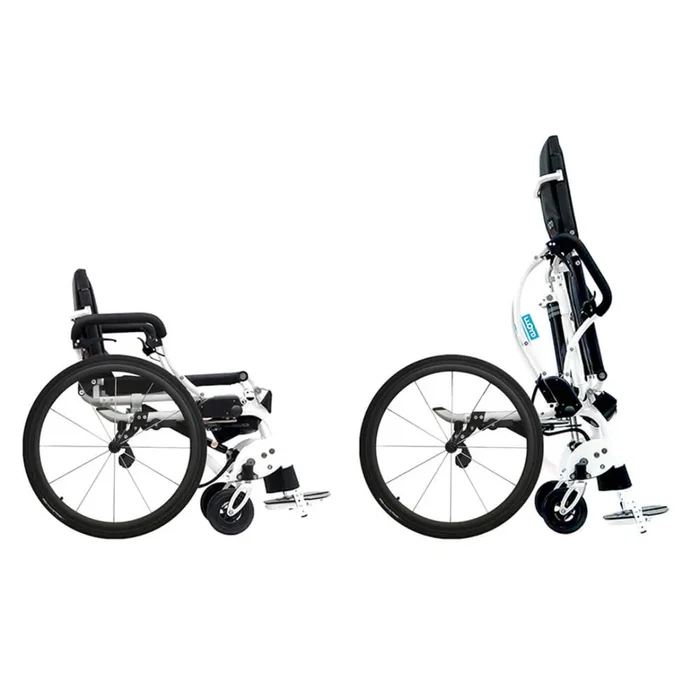 Foldawheel Leo II Lightest Manual Standing Power Wheelchairs – Weighs Only 59 Lbs