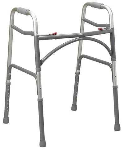 Folding 2-button walker, oversize bariatric, no wheels, 1 each – 43-2104