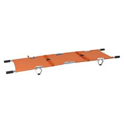 Folding Stretcher with Handles, Aluminum, Orange – 16-1906