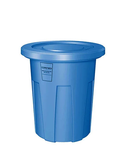 Food Grade Receptacle w/Lid, Blue, 35 gal – 50-3115