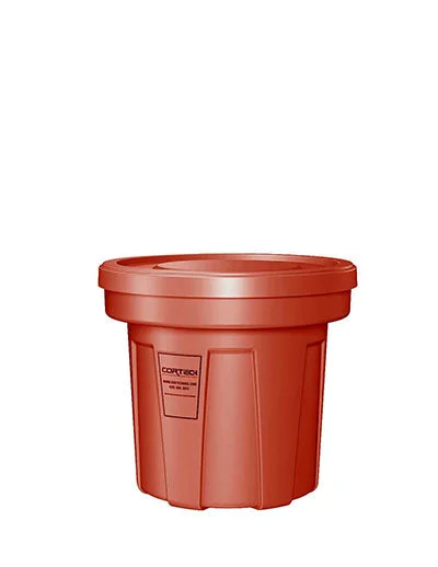 Food Grade Receptacle w/Lid, Red, 22 gal – 50-3121