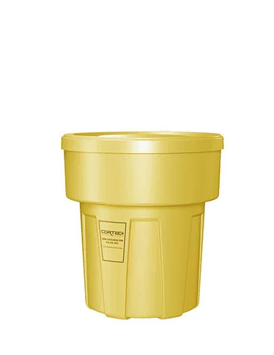 Food Grade Receptacle w/Lid, Yellow, 30 gal – 50-3141