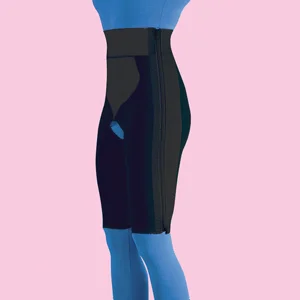 Frank Stubbs Compression Girdle Above Knee, Black, 2X Large
