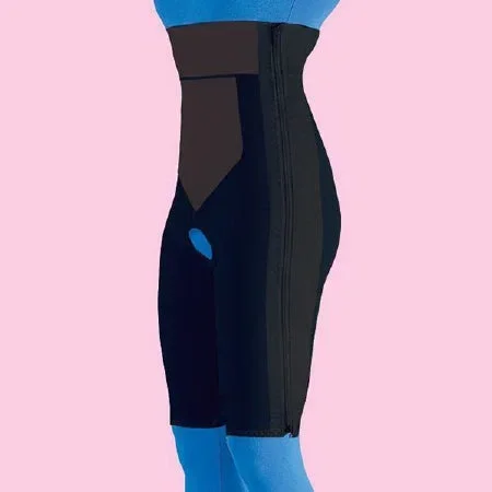 Frank Stubbs Compression Girdle High Waist, Above Knee Black 3X-Large – F020618