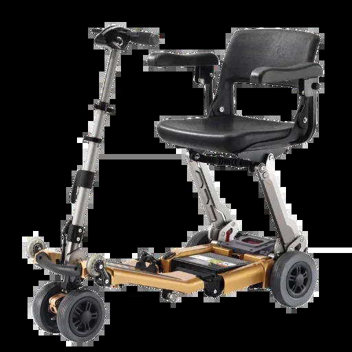 Freerider Luggie Golden Elite Folding Mobility Scooter with Omni Suspension