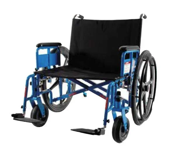 Gendron MRI Non-Magnetic Bariatric Wheelchair Full Length Arm Removable Arm Style Mag Wheel Black 26 Inch Seat Width 850 lbs. Weight Capacity – 4850MR