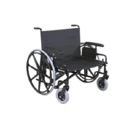 Gendron Regency XL 2000 Bariatric Wheelchair Heavy Duty Full Length Arm Removable Arm Style Mag Wheel Black 30 Inch Seat Width 850 lbs. Weight Capacity – 6830-20-63-27-1295-8