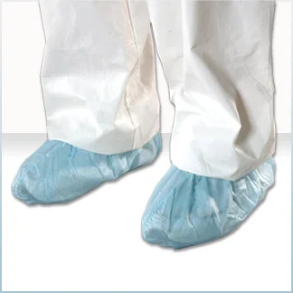 GenPro Shoe Covers, 1.25 oz, Anti-Skid, Serged Seams, Blue, X-Large, 150 pairs/cs