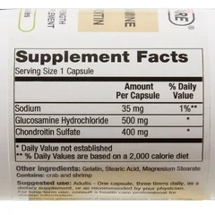 Geri-Care Joint Health Supplement Geri-Care 500 mg – 400 mg Strength Capsule 60 per Box, 60/BT - Image 3