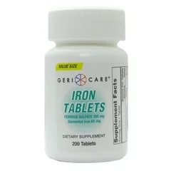 Geri-Care Mineral Supplement Geri-Care Iron 325 mg Strength Tablet 200 per Bottle, 1/BO