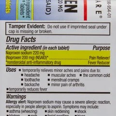 Geri-Care Pain Relief 220 mg Strength Naproxen Sodium Tablet 100 per Bottle, 12 EA/CS - Image 2