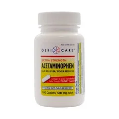 Geri-Care Pain Relief 500 mg Strength Caplet 100 per Bottle