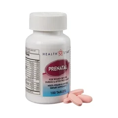 Geri-Care Prenatal Vitamin Supplement Geri-Care HealthStar Tablet 100 per Bottle, 12 EA/CS