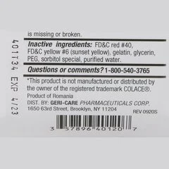 Geri-Care Stool Softener Geri-Care Softgel 200 per Bottle 100 mg Strength Docusate Sodium, 1/BT - Image 3