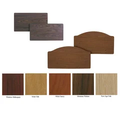 GF Health Headboard / Footboard Rectangular Style Montana Walnut, 1/EA