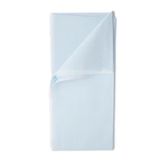 GF Health Stretcher Sheet Flat 40 X 90 Inch Blue / White Tissue / Poly Disposable, 50/CS - Image 2