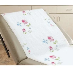 GF Health Table Paper Rose Garden® 21 Inch White Smooth, 12/CS