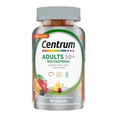Glaxo Smith Kline Multivitamin Supplement Centrum® Adult 50+ Gummy 90 per Bottle Fruit Flavor
