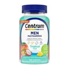 Glaxo Smith Kline Multivitamin Supplement Centrum® Men Gummy 100 per Bottle Fruit Flavor