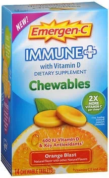 Glaxo Smith Kline Multivitamin Supplement Emergen-C Ascorbic Acid / Vitamn D / Vitamn E 1000 Mg – 600 Iu – 30 Iu Strength Tablet 14 Per Box Orange Flavor – 88589810030