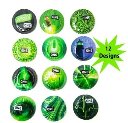 Global Protection Corporation ONE Glowing Pleasures Condom Lubricated One Size Fits Most 500 per Box – 11500C