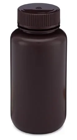 Globe Scientific BOTTLE, LAB WIDE MOUTH RND HDPE PP AMBER CLSR 250ML (12/PK) – 7010250A