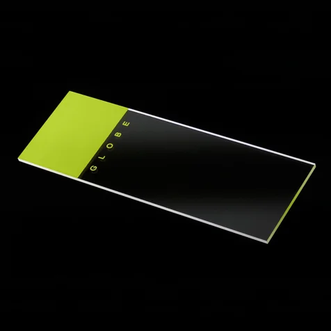 Globe Scientific Color Coded Microscope Slides, Beveled Edges, Green Frosted, 144/pk