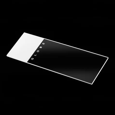 Globe Scientific Color Coded Microscope Slides, Safety Corners, White Frosted, 1440/cs