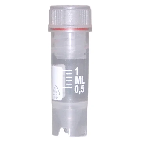Globe Scientific CryoClear Tubes, Internal Threads, Self-Standing, 2.0mL, 500/cs