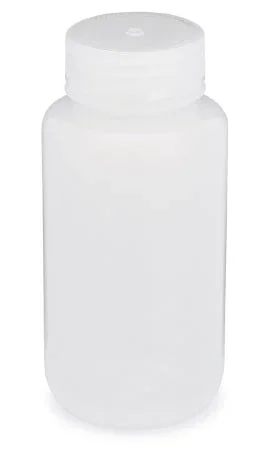 Globe Scientific Diamond RealSeal Laboratory Bottle Wide Mouth, Round Low Density Polyethylene 250 mL – 7020250