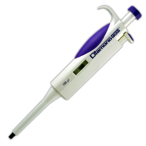 Globe Scientific Fixed Volume Diamond Pro Pipette, 100uL, Lavender