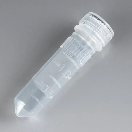 Globe Scientific Microcentrifuge Tube Conical Bottom Plain 2 mL Without Color Coding Screw Cap Polypropylene Tube – 111730