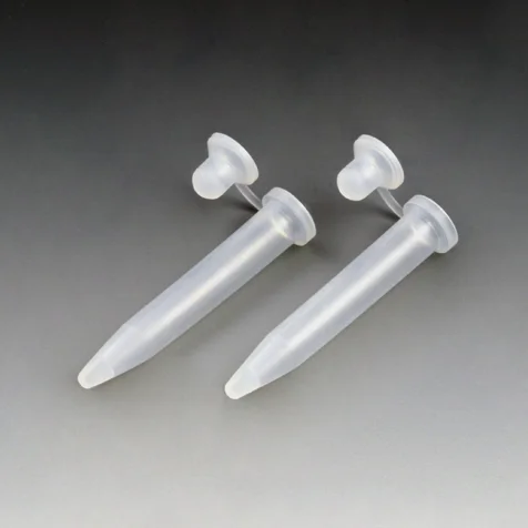 Globe Scientific Microcentrifuge Tube with Attached Plug Cap, 0.4mL, PE, 1000/pk