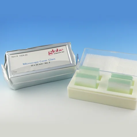 Globe Scientific Microscope Cover Glass, 22 x 60mm, No. 2 Thickness, 10/bx | 1419-10