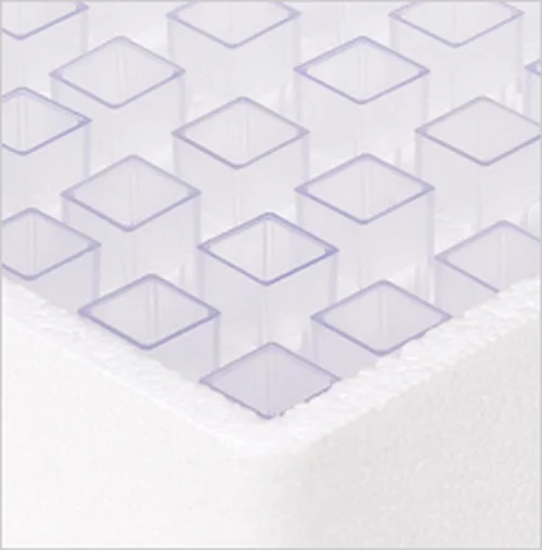 Globe Scientific Square Spectrophotometer Cuvette, 4.5mL, PS, 4 Clear Sides, 500/cs