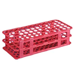 Globe Scientific Stacking Test Tube Rack Globe Scientific 456500 Series 60 Place 15 to 17 mm Tube Size Red 2-4/5 X 4-1/8 X 9-3/5 Inch, 1/EA
