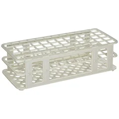Globe Scientific Stacking Test Tube Rack Globe Scientific 456500 Series 60 Place 16 to 17 mm Tube Size White 2-4/5 X 4-1/8 X 9-3/5 Inch, 1/EA
