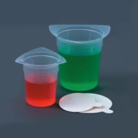 Globe Scientific Tri-Corner Plastic Beaker, Polypropylene, 100mL, 100/cs