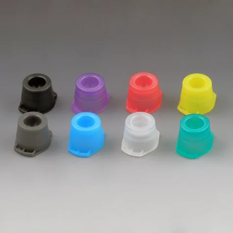 Globe Scientific Universal Snap Cap for 12mm, 13mm and 16mm Tubes, Gray, 1000/pk
