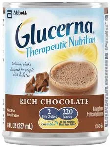 Glucerna® Shake Ready-to-Drink Rich Chocolate with Carb Steady® 237mL Bottle by Abbott Nutrition
